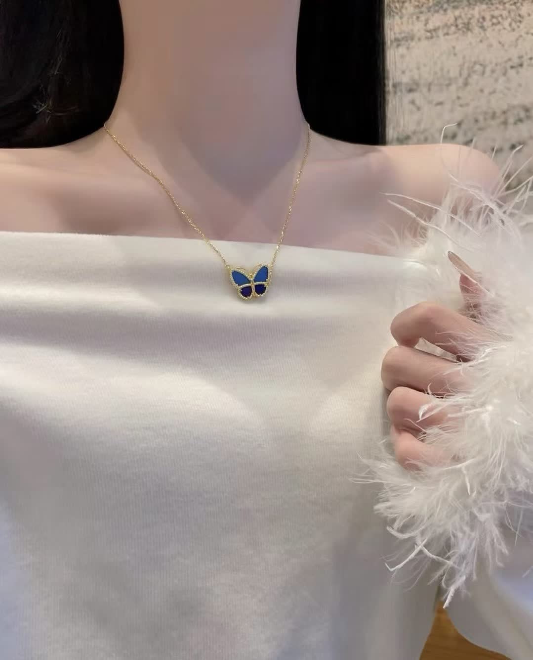 Van Cleef & Arpels Butterfly Pendant Necklace